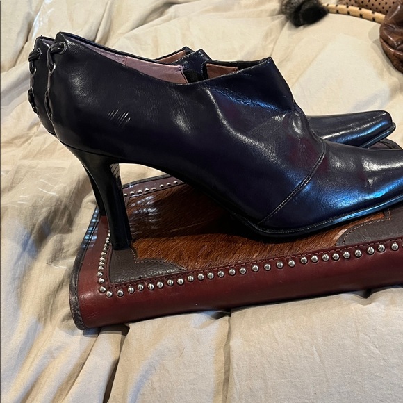 Franco Sarto black Leather Loafers - Picture 3 of 6